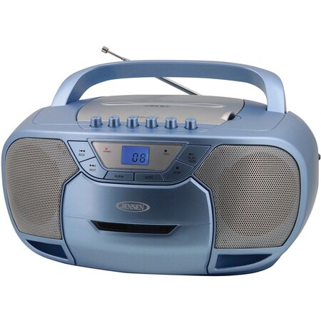 Jensen CD-590-BL Radio/CD Player/Cassette Recorder Boombox CD-590-BL