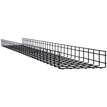 Eaton Tripp Lite Series Wire Mesh Cable Tray - 300 x 100 x 3000 mm 12 in. x 4 in. x 10 ft., 6 Pack SRWB12410STR6