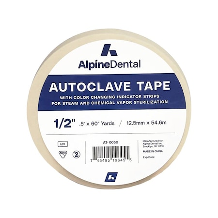 Generic Steam Autoclave Tape 1/2''x60 Yards AT-0050