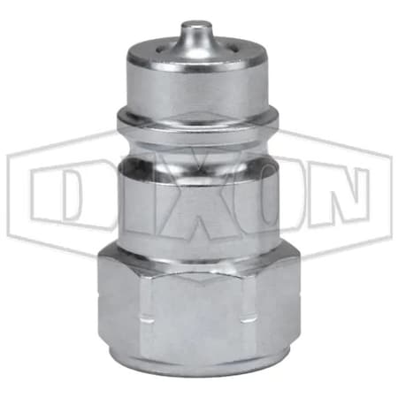 Dixon AG Series Agricultural Poppet Valve Plug, 3/4-16 Nominal, Female O-Ring Boss End Style, Steel AG4OF4-PV