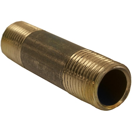 Westlake Pipe & Fittings 1/8'' MPTx1-1/2'' Short Brass Nipple 17-9313