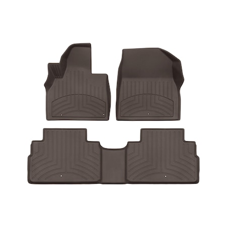 Weathertech Cocoa, Front and Rear FloorLiner HP 471532-1-2IM