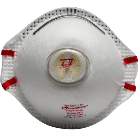 Dynamic Deluxe N95 Disposable Respirator with Valve, 10PK 270-RPD714N95