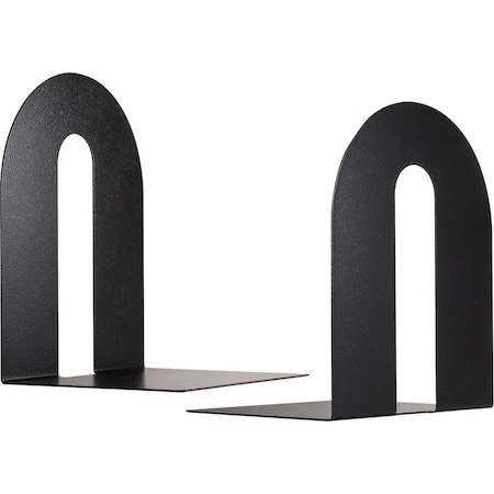 Officemate International OfficemateHeavy Duty Bookends 8" High Black 2 Pack 93142