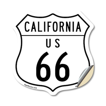 Signmission California Route Marker Shield Sign Us 6, 18 Inch X 18 Inch, Vinyl Decal SHI-D-18-371