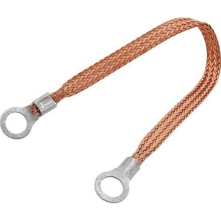 Allstar Performance 18 x 0.375 in. Copper Ground Strap Ring Terminals ALL76330-18