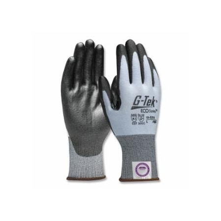 G-Tek ECO Series, D318, Dyneema Diamond Blended 2.0, Polyurethane Coated, Small, Blue, 12PK 112-19-D318/S