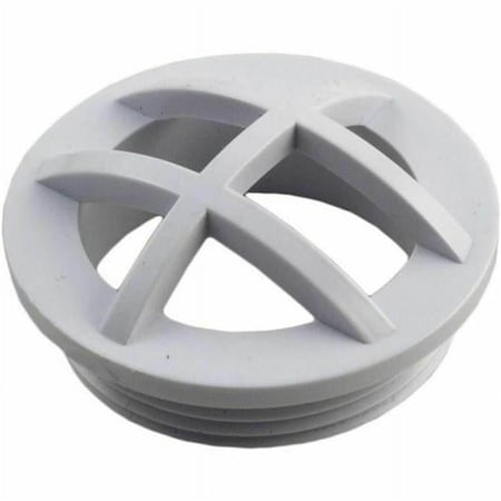 Custom Molded Products 1.5 in. MPT Safety Grate Wall Fitting, White CMP25560000000