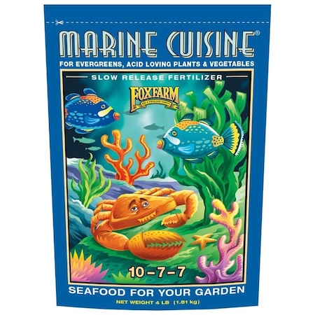 Marine Cuisine 790409 All-Purpose Fertilizer, 4 lb, Granular, 10-7-7 N-P-K Ratio MC4