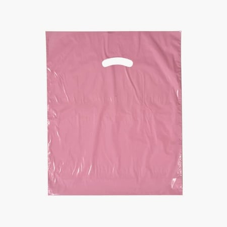 Nashville Wraps Dusty Rose Super Gloss 15x18x4 Plastic Bags, 1.25 mil, 500PK SG2DR