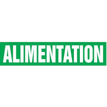 Accuform FRENCH PIPE MARKER ALIMENTATION CRPK691STB