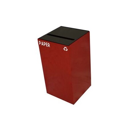 Witt Industries 28 gal Square Scarlet Red, Metal 28GC02-SC