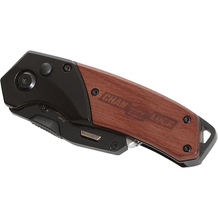 Channellock Wood Grip Folding Utility Knife GS19017