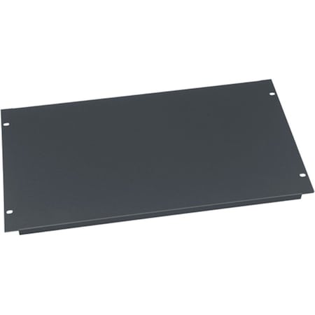 Middle Atlantic Blank Panel, 6 Space, Flanged Black EB6