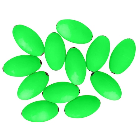 Tigress Oval Kite Floats, Green *12-Pack 88961-2