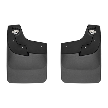 Weathertech Black, No Drill MudFlaps 120183