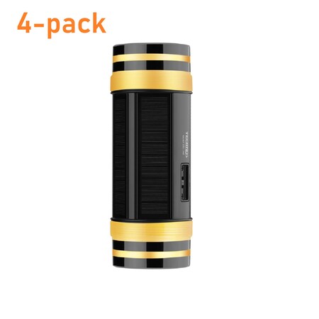 Techko Solar Cylinder Wall Light Dual Direction , 4PK SSL-302-1 (4-pack)