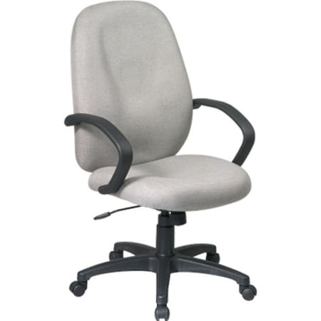Office Star Exec Chair, Fabric, Burgundy, 19-23"Seat Ht, Back Width: 21" EX2654-227