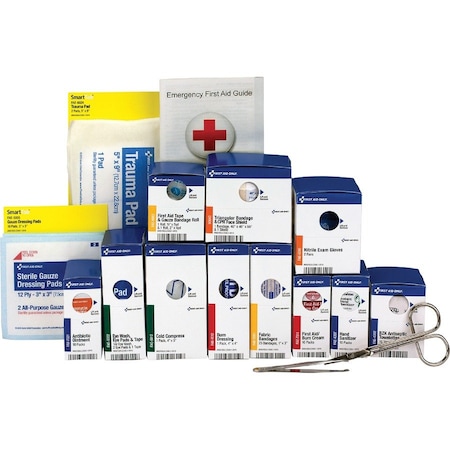First Aid Only SC Medium General Workplace Refill Kit, Blue, 94PK FAO90582