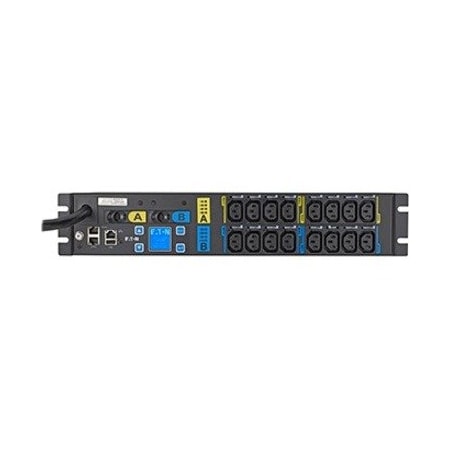 Eaton Managed rack PDU, 2U, L6-30P input, 5.76 kW max, 200-240V, 24A, 10 ft cord,  EMAU07-10