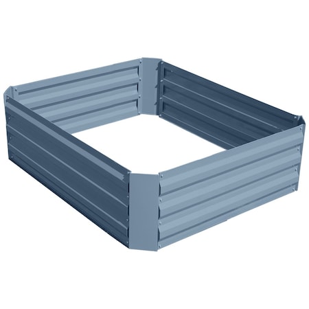 Zenport Raised Garden Bed Kit, Gray, 47.3 inx35.4 inx11.8 in WS1203
