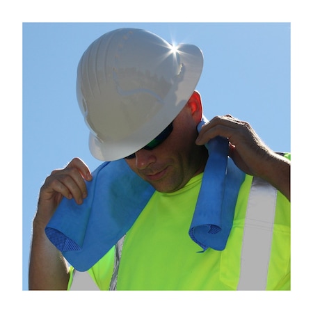 Ez-Cool Evap. PVA Cooling Towel 13in. x 31in. Blue BULK PACKED, 10PK 396-602-B-BULK