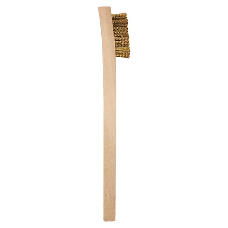 A E S Industries Mini Scratch Brush, 7-3/4 in L x 1/2 in W, Brass 199-B