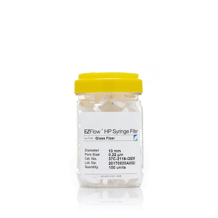 Foxx Life Sciences EZFlow Syringe Filter-Sample Prep, 0.45um Nylon, 25mm, 100PK 384-3216-OEM
