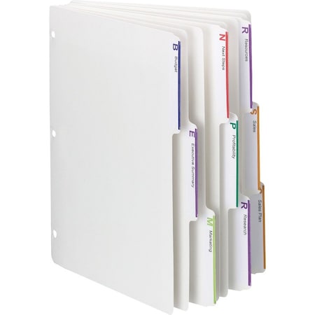 Smead Viewables 3-Ring Binder Index Dividers - Letter - 8.50in Width x 11in Length - White Divider - 10% 89413