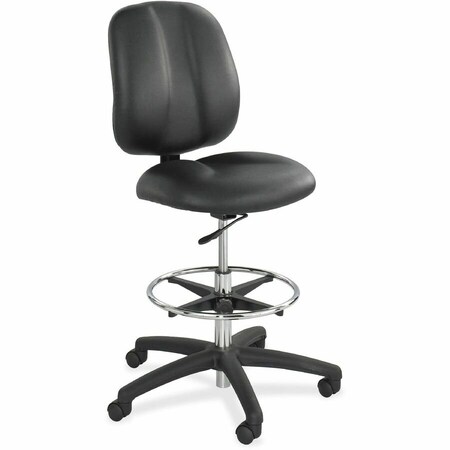 Safco Chair, 26 in W 26" L 54" H, Vinyl Seat 7084BL