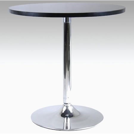 Winsome 29 Inch Round Dining Table with Metal Leg - Black 93729
