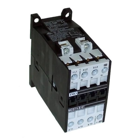 Imo Automation Contactor 3 Pole Open 5.5kW 14A AC3, 1 Normally Closed MCD14-S-01=110