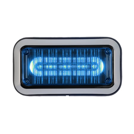 Code 3 Perimeter Light, LED, Blu, Surface, Rect, 6In 3712BBZ-75