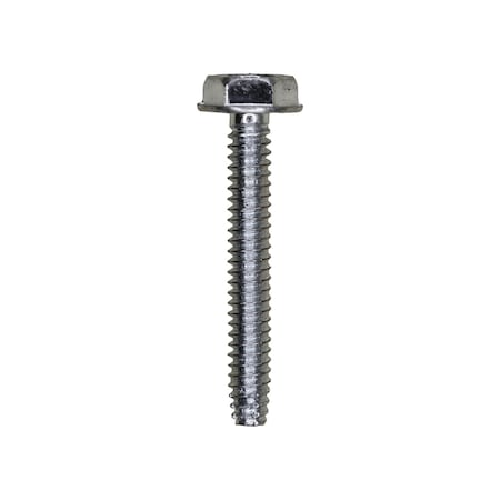 Auveco 6-32 x 1in Indented Hex Washer Head Type F Zinc Thread Cutting Screw, 100PK 5764