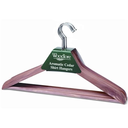 Woodlore Basic Hanger With Bar- Set Of 10 WO599242