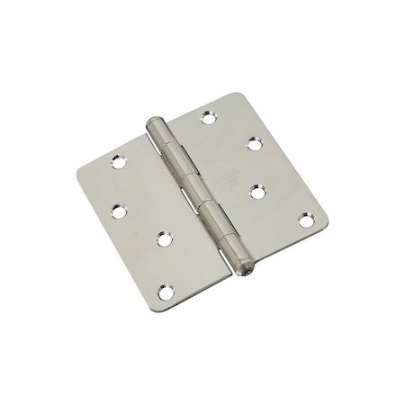 National Hardware Door Hinge, Stainless Steel, Stainless Steel, Non-Rising, Removable Pin, 55 lb N225-953