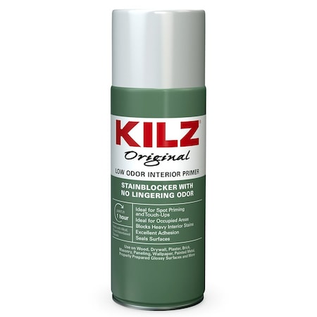 Masterchem Industries 13 Oz Masterchem 10444 White Kilz Original, Low Odor Aerosol Oil-Based Stainblocker Interior Primer 57000