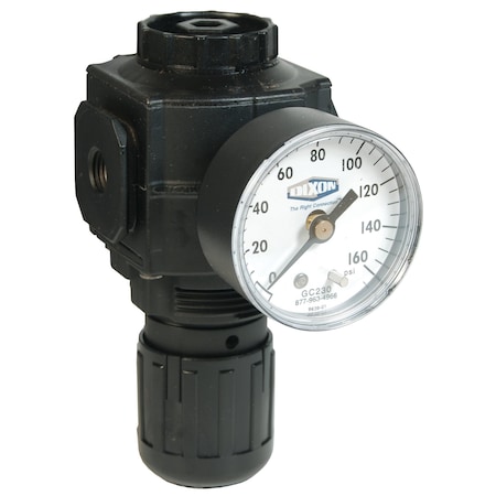 Dixon Series 1-Compact Regulator /Gauge, 3/8" R73G-3RG