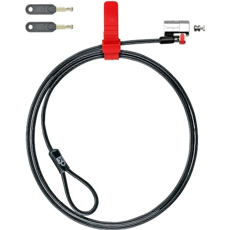 Kensington ClickSafe Keyed Laptop Lock with 5 ft. Cable, Black K64637WW