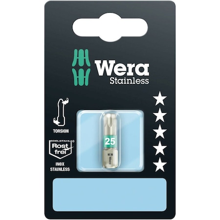Wera 3867/1 TS SB TORX bits, stainless, TX 25 x 25 mm 5073623001