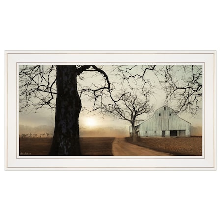 Homeroots Millersburg Sunrise 2 White Framed Print Wall Art 405020