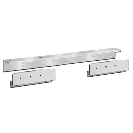 Sdc Top Jamb Kit for EMLocks, Double for 1200lbs. and 1650lbs. Locks, Satin Aluminum Clear Anodized TJ2V