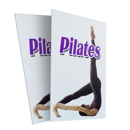Signmission Pilates, Plastic Signs Only 24 Inch x 36 Inch, Corrugated Plastic, 2PK CSB-2436-2PACK-Pilates
