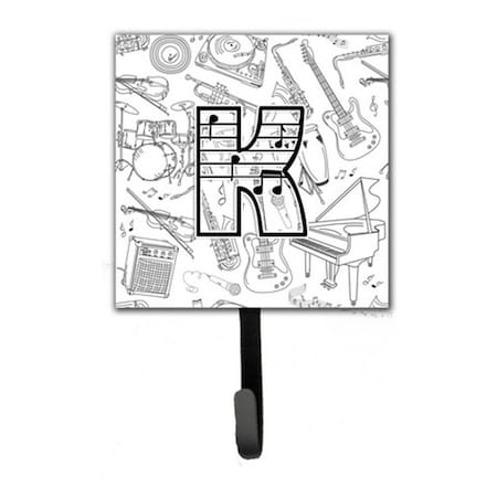 Carolines Treasures Letter K Musical Note Letters Leash and Key Holder CJ2007-KSH4