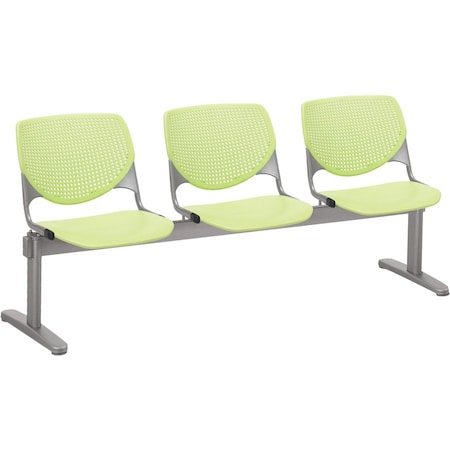 Kfi Kool Beam Seat Beam Seating, 71 in W 22" L 31" H, Polypropylene Seat 2300BEAM3-P14