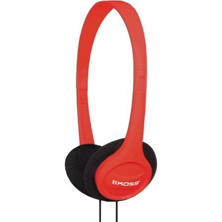 Koss Portable On-Ear Headphone With Adjustable Headband - Red KPH7R