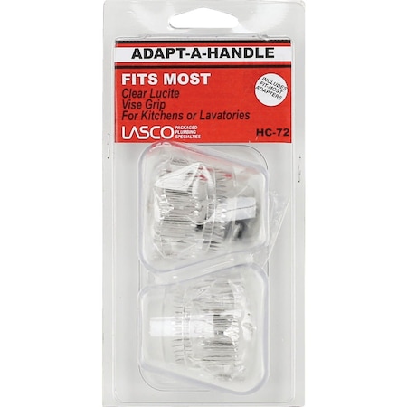 Westlake Pipe & Fittings Universal Hot & Cold Clear Tub & Shower Handle Kit HC-72