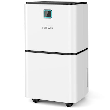 Edendirect 30 pt. 3,000 sq.ft. Dehumidifier for Basement in White with Bucket, Drain Hose, with Timer ZROL12-D023F