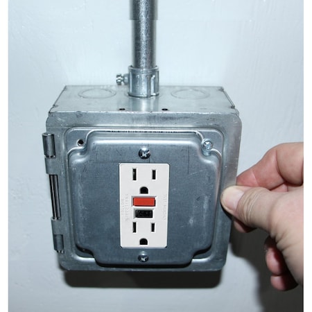 Southwire Electrical Box Cover, Square, Galvanized Steel HP1947