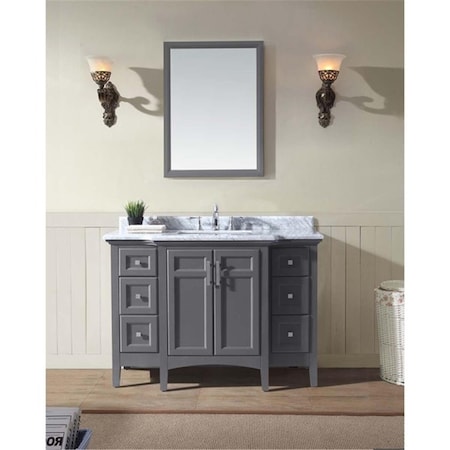 Elegant Decor 48 in. Single Bathroom Vanity Set, Grey VF12548GR